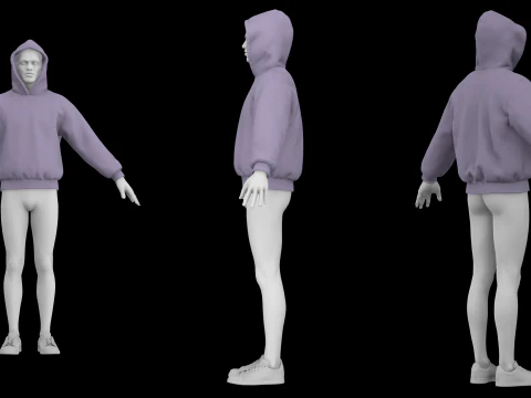 HEAVYWEIGHT HOODIE 2021 - g8m mv2 - clo 3d zprj projects 3D Model