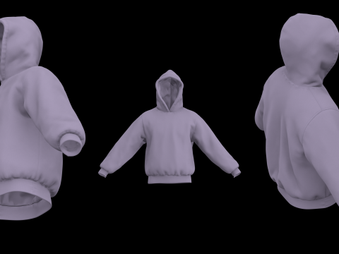 HEAVYWEIGHT HOODIE 2021 - g8m mv2 - clo 3d zprj projects 3Dモデル