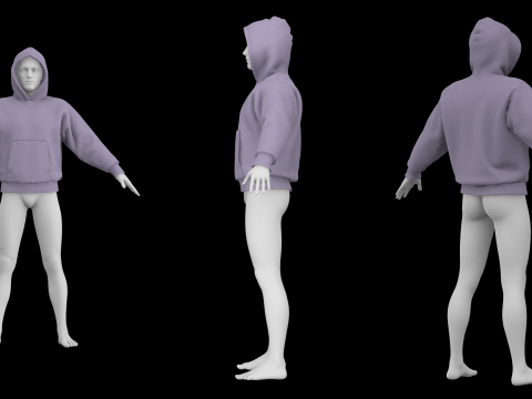 HEAVYWEIGHT HOODIE 2021 - g8m mv2 - clo 3d zprj projects 3Dモデル
