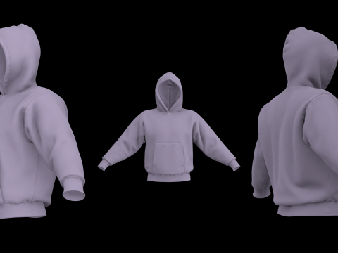 HEAVYWEIGHT HOODIE 2021 - g8m mv2 - clo 3d zprj projects 3Dモデル