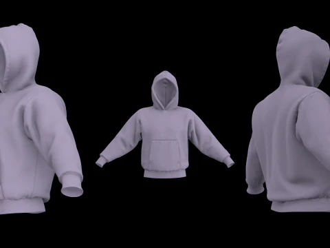 HEAVYWEIGHT HOODIE 2021 - g8m mv2 - clo 3d zprj projects 3D Model