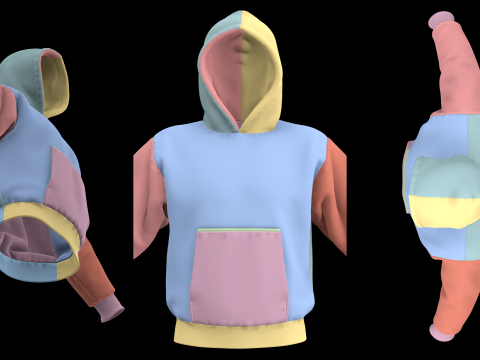 HEAVYWEIGHT HOODIE 2021 - g8m mv2 - clo 3d zprj projects 3Dモデル