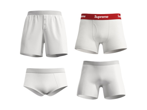 MALE UNDERWEAR PACK 2021 - g8m zprj obj fbx highpoly 3Dモデル