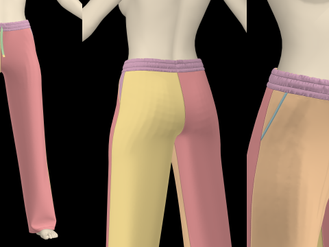 FEMALE PANTS PACK 2021 - g8f zprj obj highpoly 3Dモデル