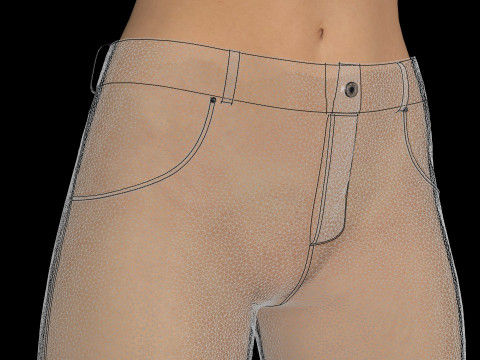 FEMALE PANTS PACK 2021 - g8f zprj obj highpoly 3Dモデル