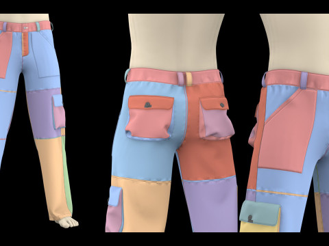 MALE PANTS PACK 2021 - g8m zprj obj highpoly 3Dモデル