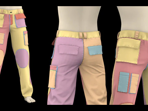 男性パンツパック 2021 - g8m zprj obj highpoly 3Dモデル