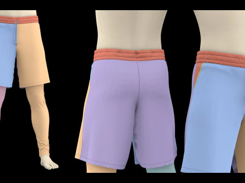 男性パンツパック 2021 - g8m zprj obj highpoly 3Dモデル