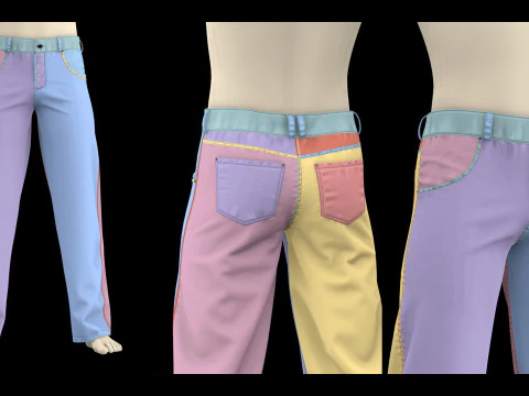 男性パンツパック 2021 - g8m zprj obj highpoly 3Dモデル