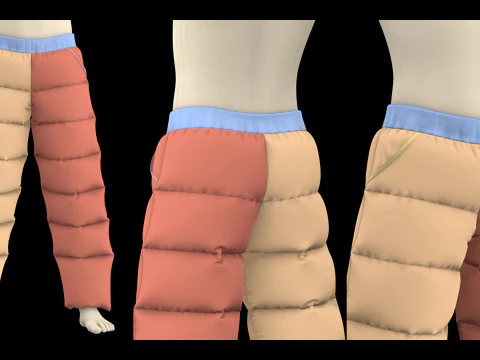 男性パンツパック 2021 - g8m zprj obj highpoly 3Dモデル