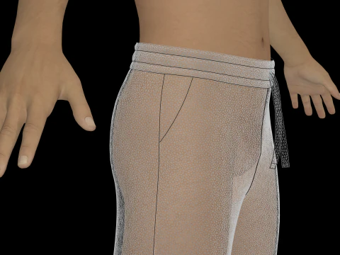 男性パンツパック 2021 - g8m zprj obj highpoly 3Dモデル