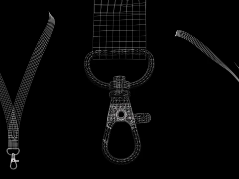 BASIC NECK STRAPS - g8m zpac obj fbx highpoly 3D Model