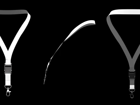 BASIC NECK STRAPS - g8m zpac obj fbx highpoly 3D Model