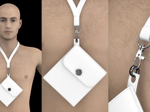 BASIC NECK STRAPS - g8m zpac obj fbx highpoly 3D Model