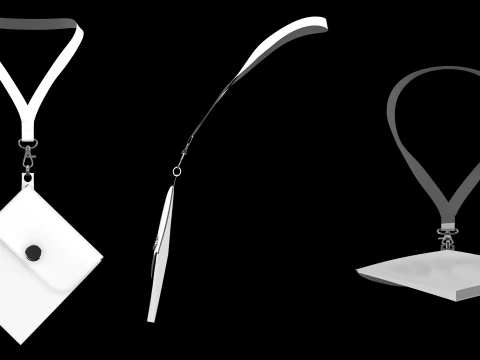 BASIC NECK STRAPS - g8m zpac obj fbx highpoly 3D Model