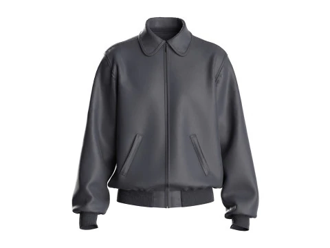 BOMBER DE COURO 2021 - projeto mv2 zprj highpoly Modelo 3D