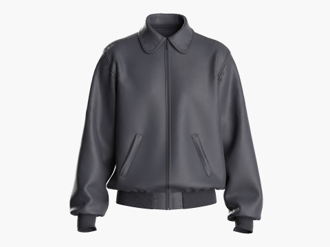LEATHER BOMBER 2021 - mv2 zprj project highpoly Modello 3D