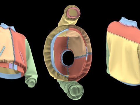 LEATHER BOMBER 2021 - mv2 zprj project highpoly Modello 3D