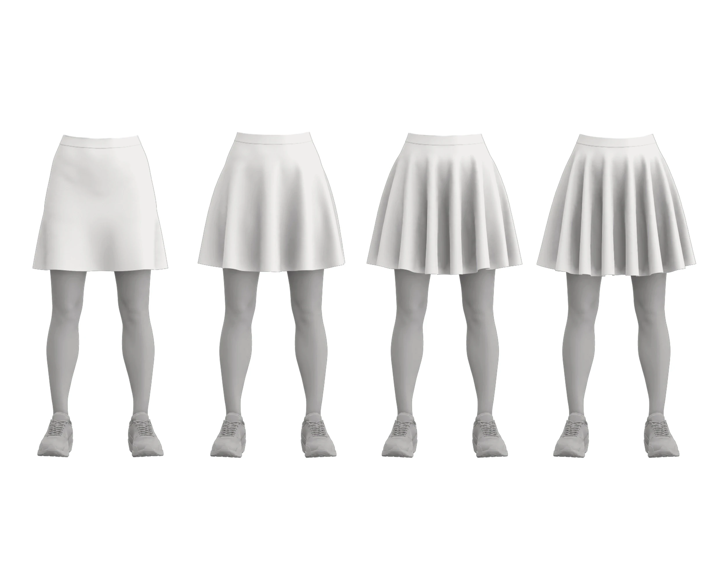 BASIC CIRCLE SKIRTS - metahuman zprj obj fbx highpoly 3D Model .c4d .max .obj .3ds .fbx .stl .blend 
