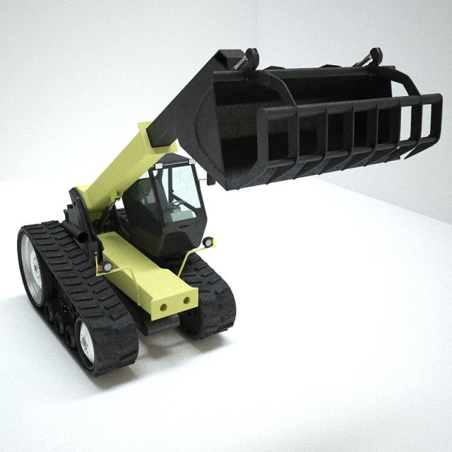 tractor 3D Model .c4d .max .obj .3ds .fbx .stl .blend 