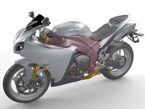 sport bike 3D मॉडल
