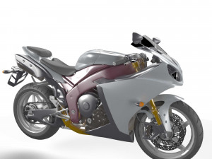 sport bike Model 3D
