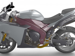 sport bike Model 3D