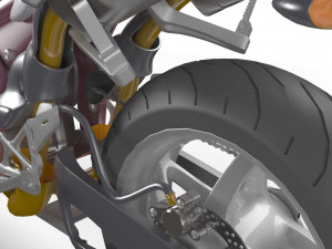 sport bike Model 3D