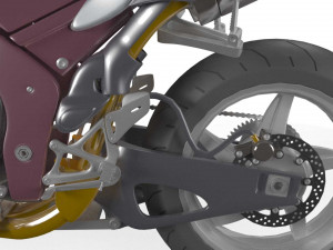 sport bike Model 3D