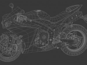 sport bike Model 3D