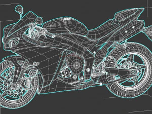 sport bike 3D Model