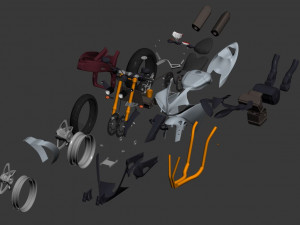 sport bike Model 3D