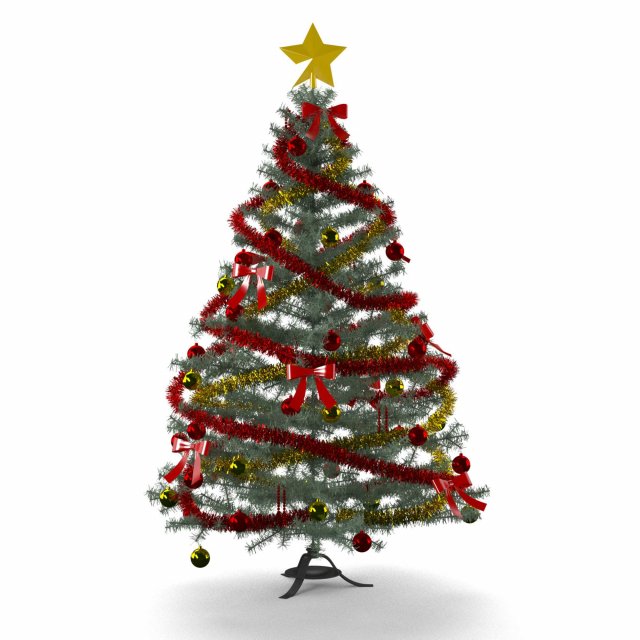christmas tree Model 3D .c4d .max .obj .3ds .fbx .stl .blend 