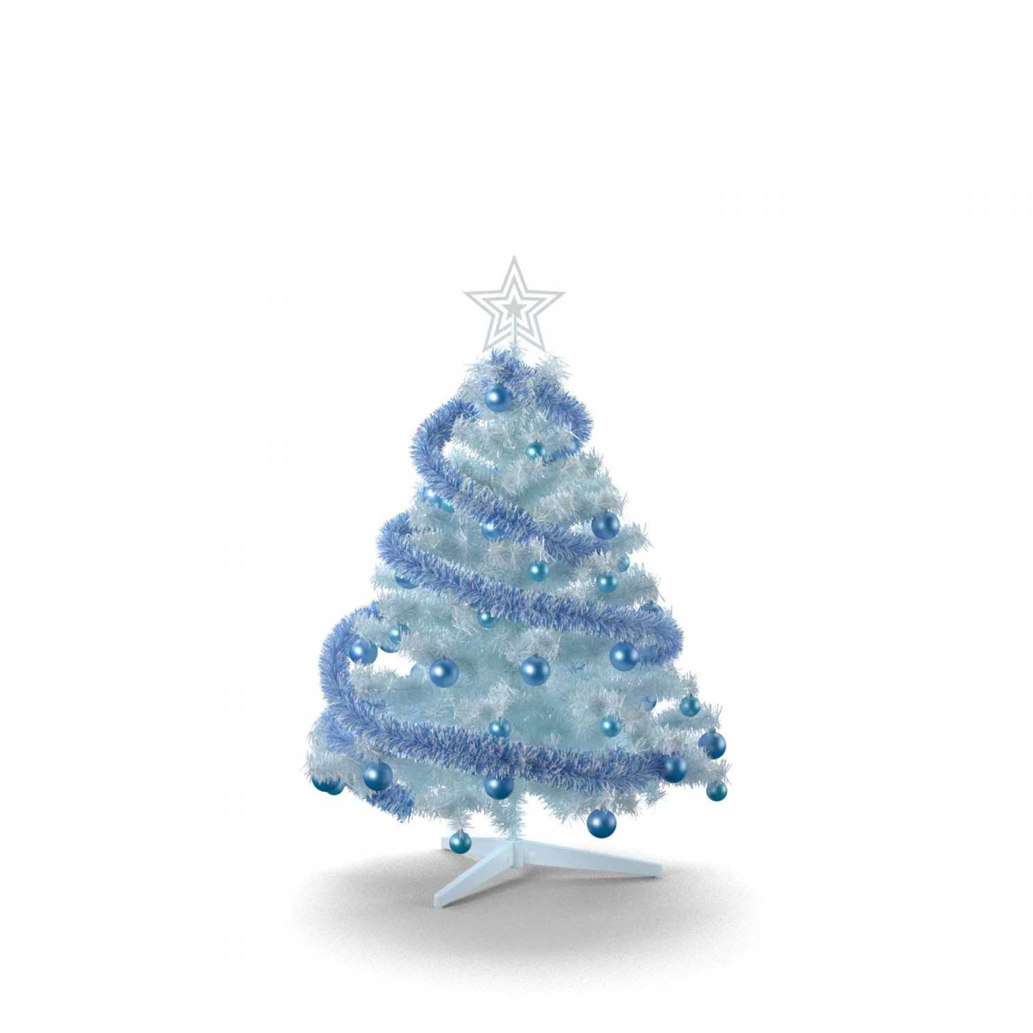 christmas tree 3D Model .c4d .max .obj .3ds .fbx .stl .blend 