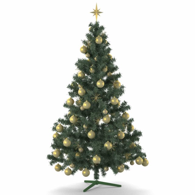christmas tree Model 3D .c4d .max .obj .3ds .fbx .stl .blend 