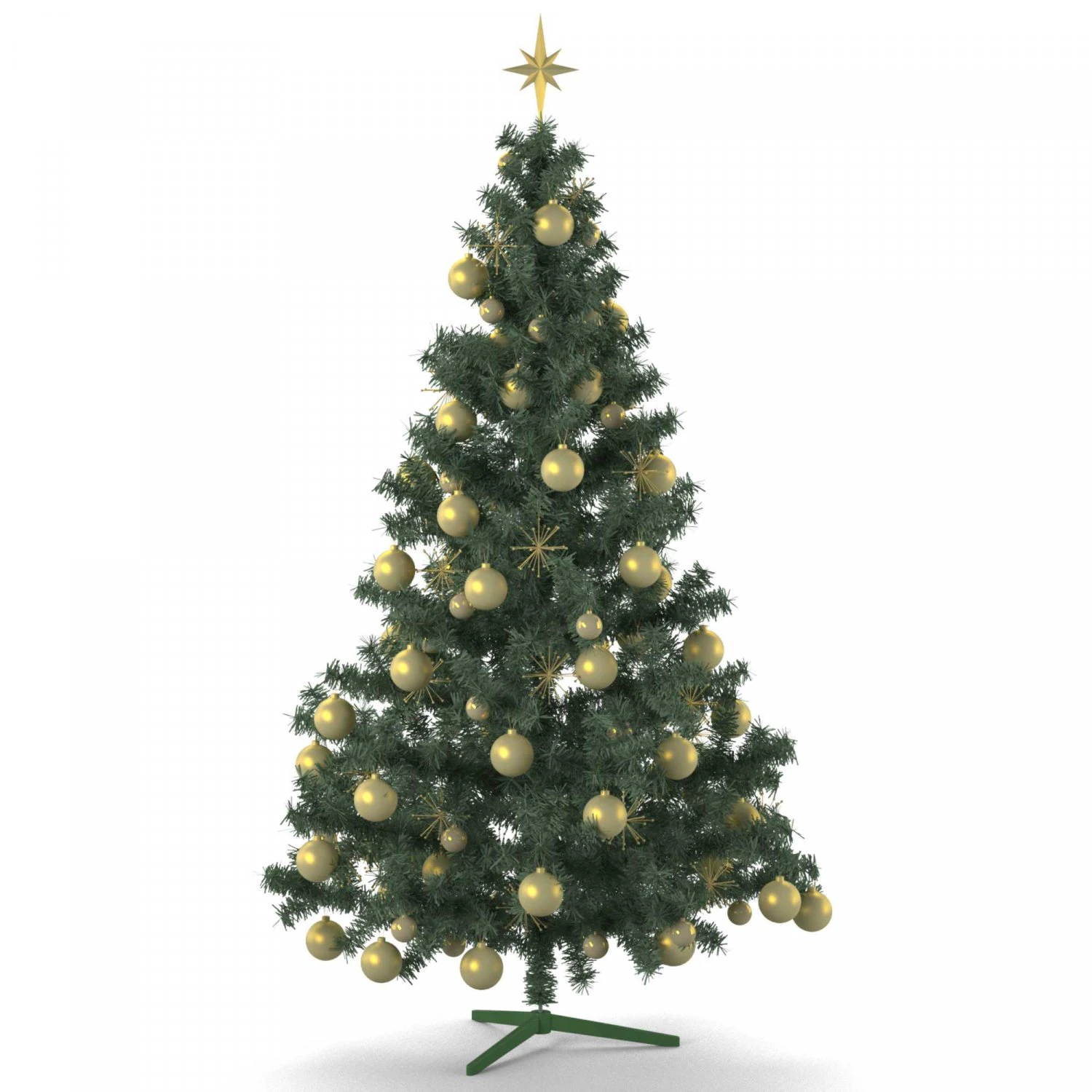 christmas tree 3D Model .c4d .max .obj .3ds .fbx .stl .blend 