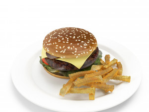 burger 3D Model