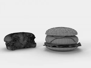 hamburger Modello 3D