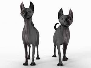 sphynx cat Model 3D