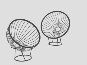 Armchair ball STANDING Model 3D