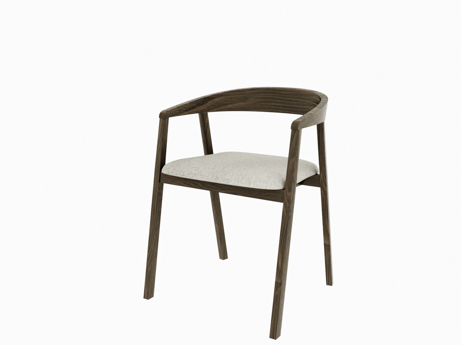 Dining chair Carver 3D Model .c4d .max .obj .3ds .fbx .stl .blend 