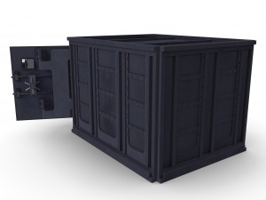 safe with gold real-time 3D Model