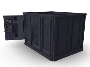 safe with gold real-time 3D Model