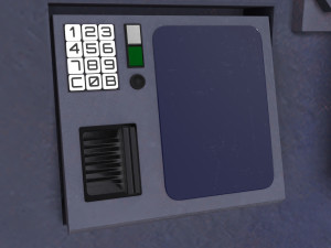 safe with gold real-time 3D Model