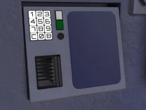 safe with gold real-time 3D Model