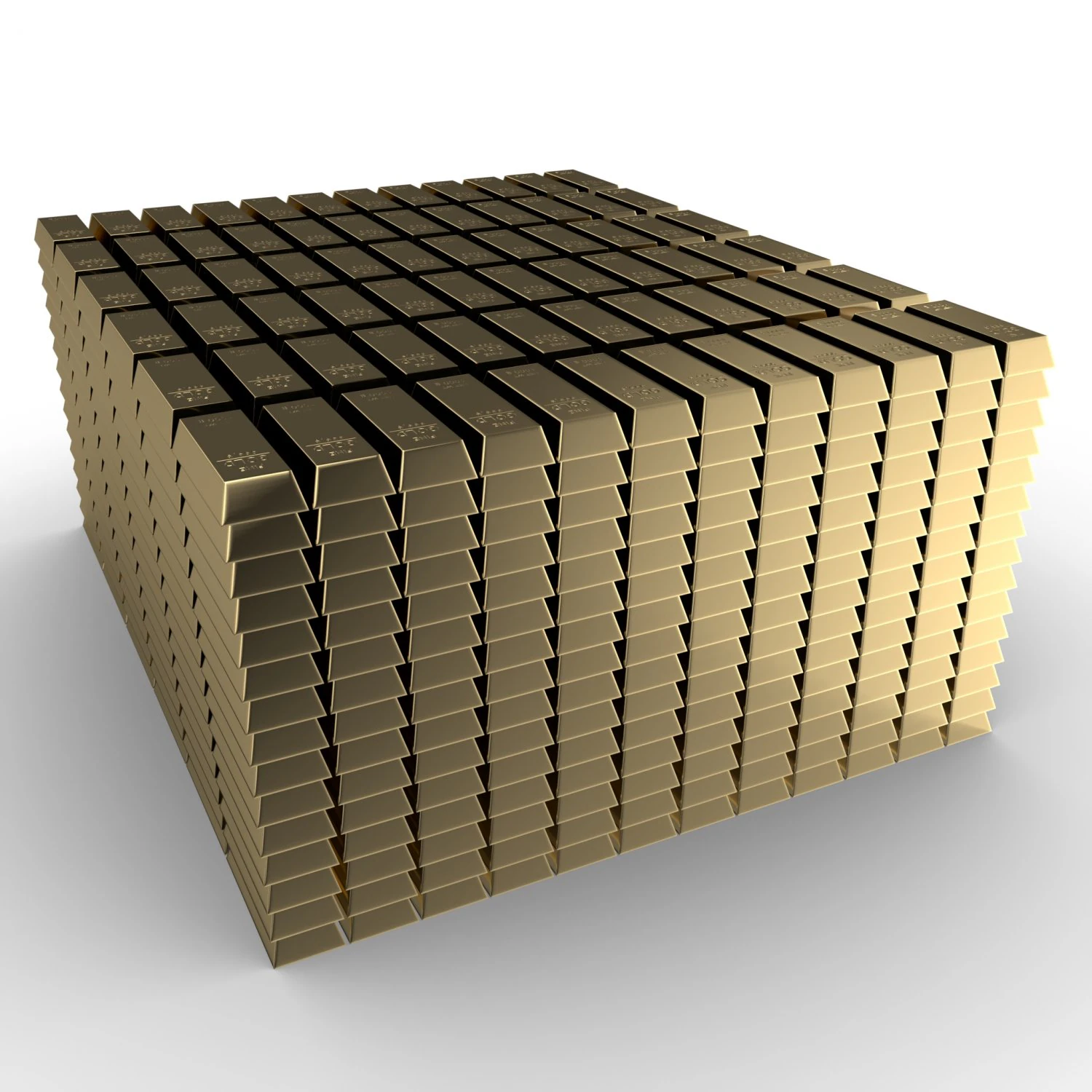 gold bar real-time 3D Model .c4d .max .obj .3ds .fbx .stl .blend 