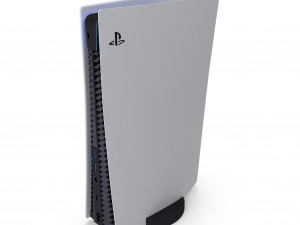 playstation 5 digital version 3D Модель