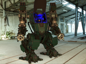 military mech Modelo 3D