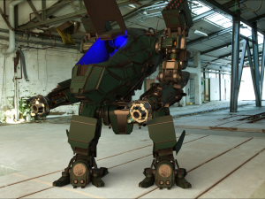 military mech Modelo 3D