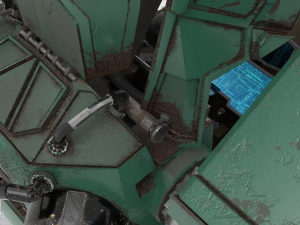 military mech Modelo 3D